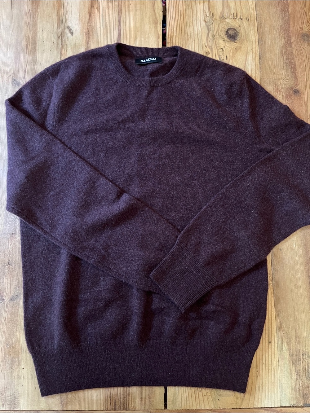 NAADAM Men’s S Chocolate Brown The Original Crew Neck 100% Cashmere Sweater